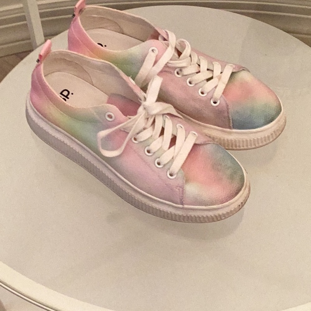 BP | Sneaker In Pink/blue Tie Dye